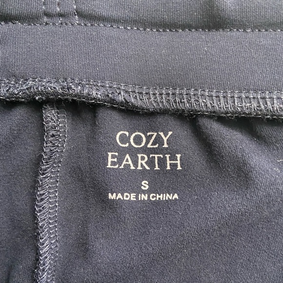Cozy Earth Navy Blue Jogger Pants Pull On Small Bamboo Blend - Picture 4 of 6
